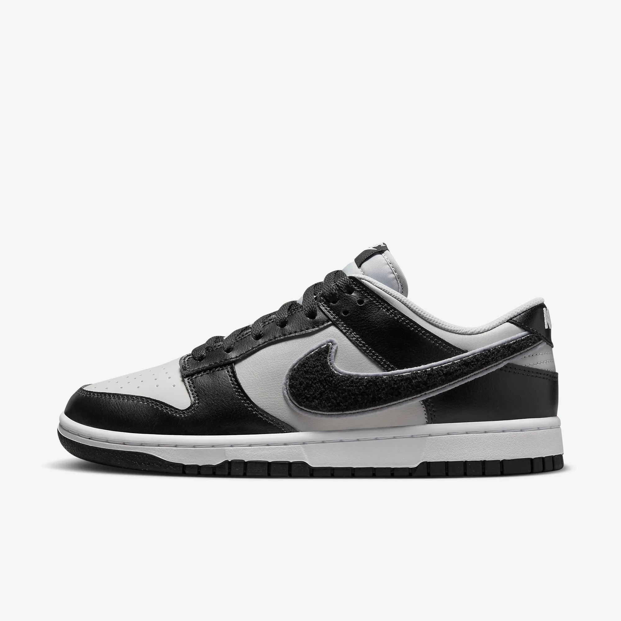 (Men's) Nike Dunk Low Retro 'Chenille Swoosh Grey Fog' (2022) DQ7683-001 Foot Shape Agile Support