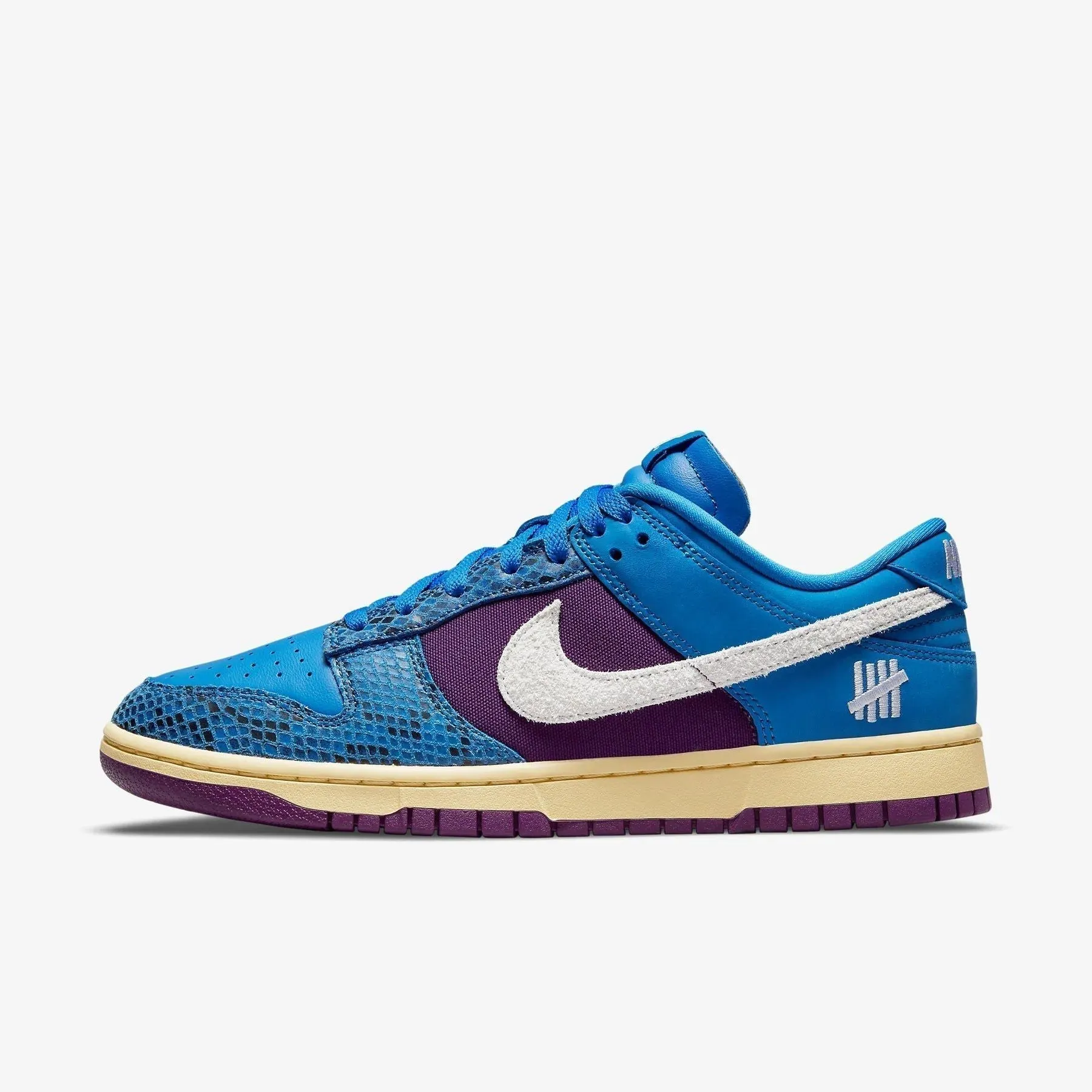 (Men's) Nike Dunk Low SP x UNDFTD / Undefeated '5 On It' Signal Blue (2021) DH6508-400 Dynamic flex cushioning system