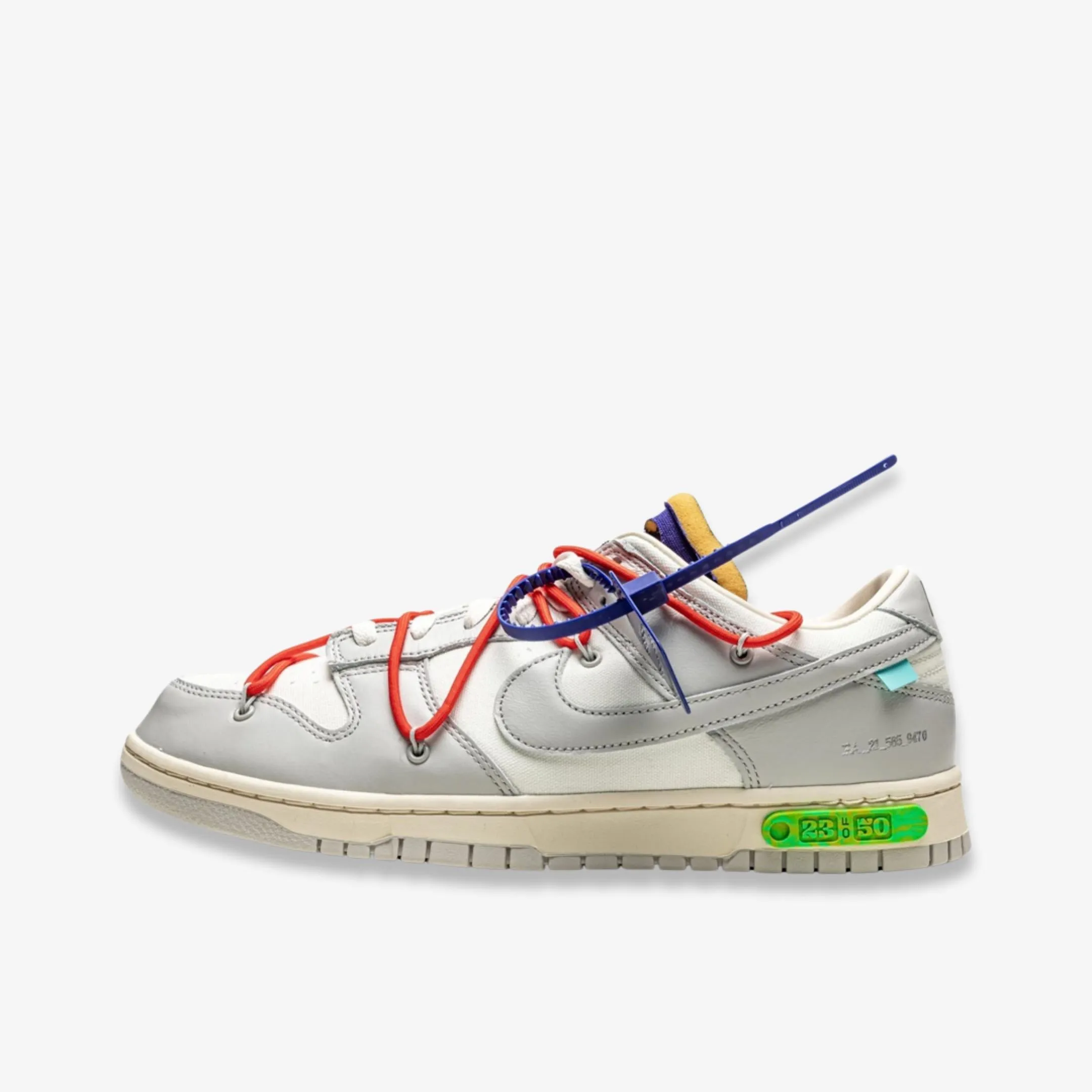 Flat Lace Impact Resistant Framework (Men's) Nike Dunk Low x Off-White 'Lot 23 of 50' (2021) DM1602-126