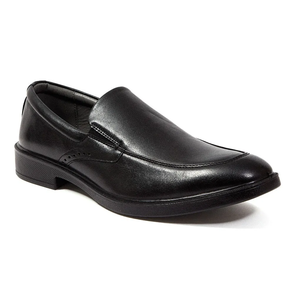 Men's Refine in Black Heel Steady Plush comfort