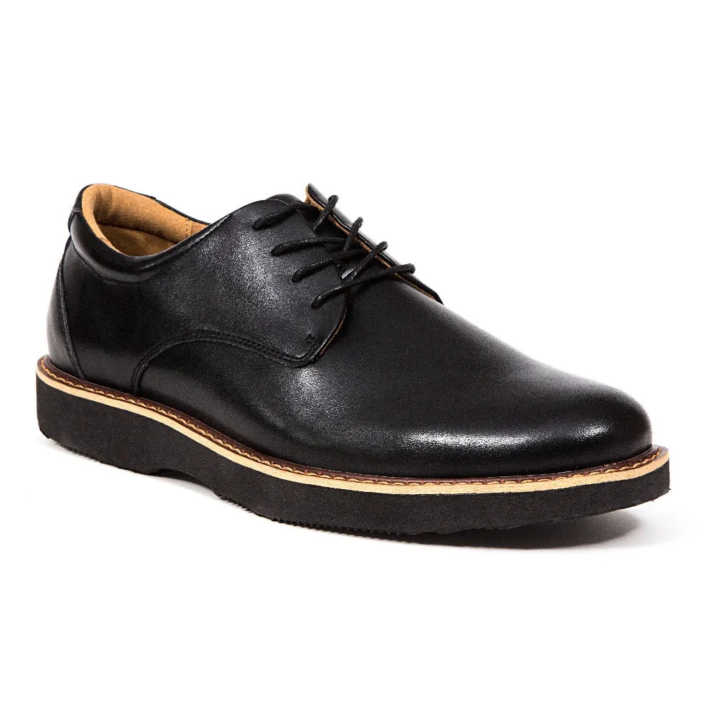 Men's Walkmaster Plain Toe Oxford in Black - Classic SUPRO Comfortable Lace-up Shoes High Quality