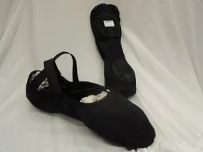 Arch Support Daily Walk Comfortable Wear Zenith Canvas -- Split Sole Ballet -- Black