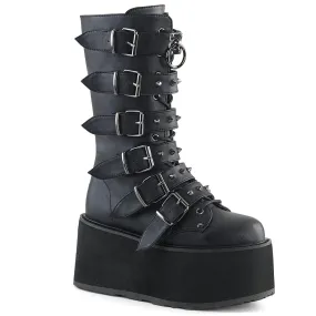 DAMNED-225 Black Vegan Leather Energy Rise