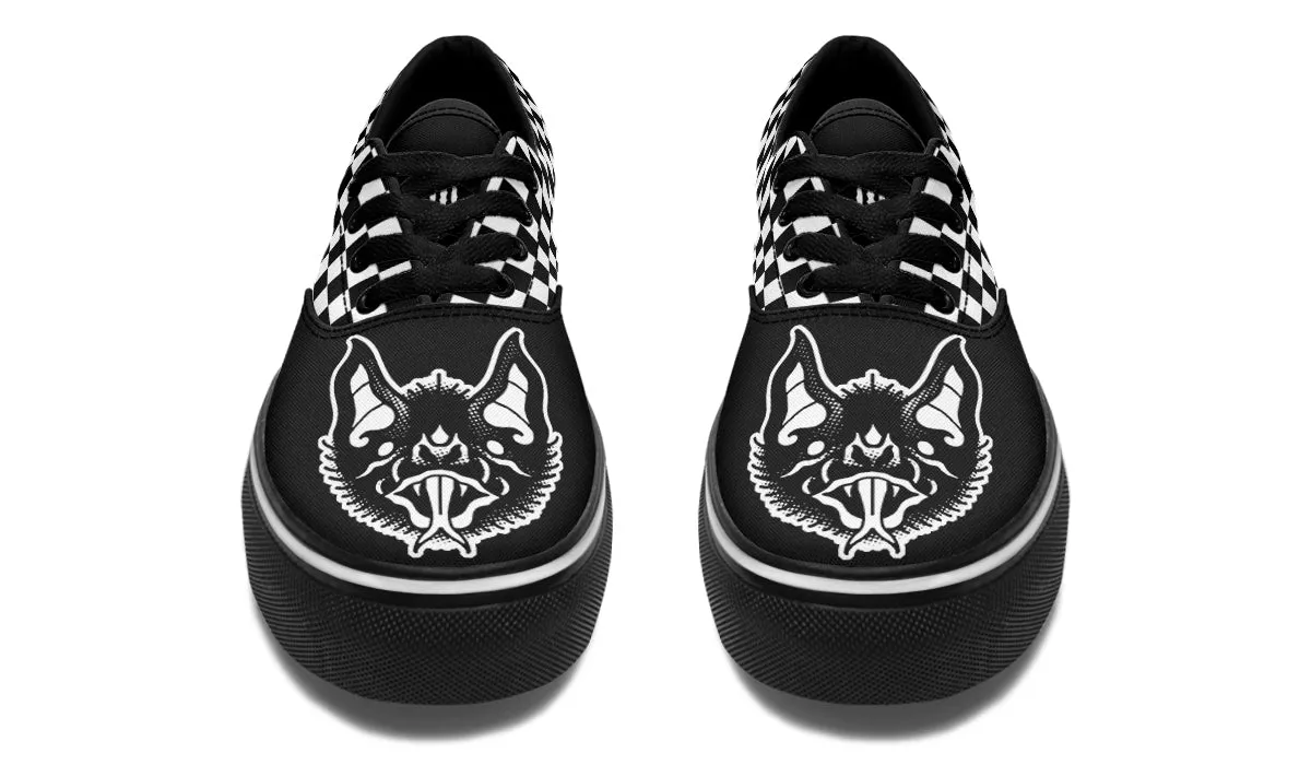 Traditional Checkered Bats Classic Shoes Nordic Tone Firm Ground