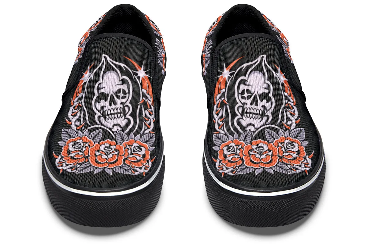 Clean Step Reaper Roses Slip On Shoes