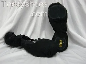 Pro Elastic Canvas -- Split Sole Ballet -- Black Flexible Fit