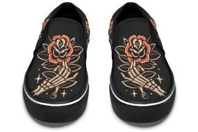 Anti Odor Game Edge Skeleton Hands Slip On Shoes