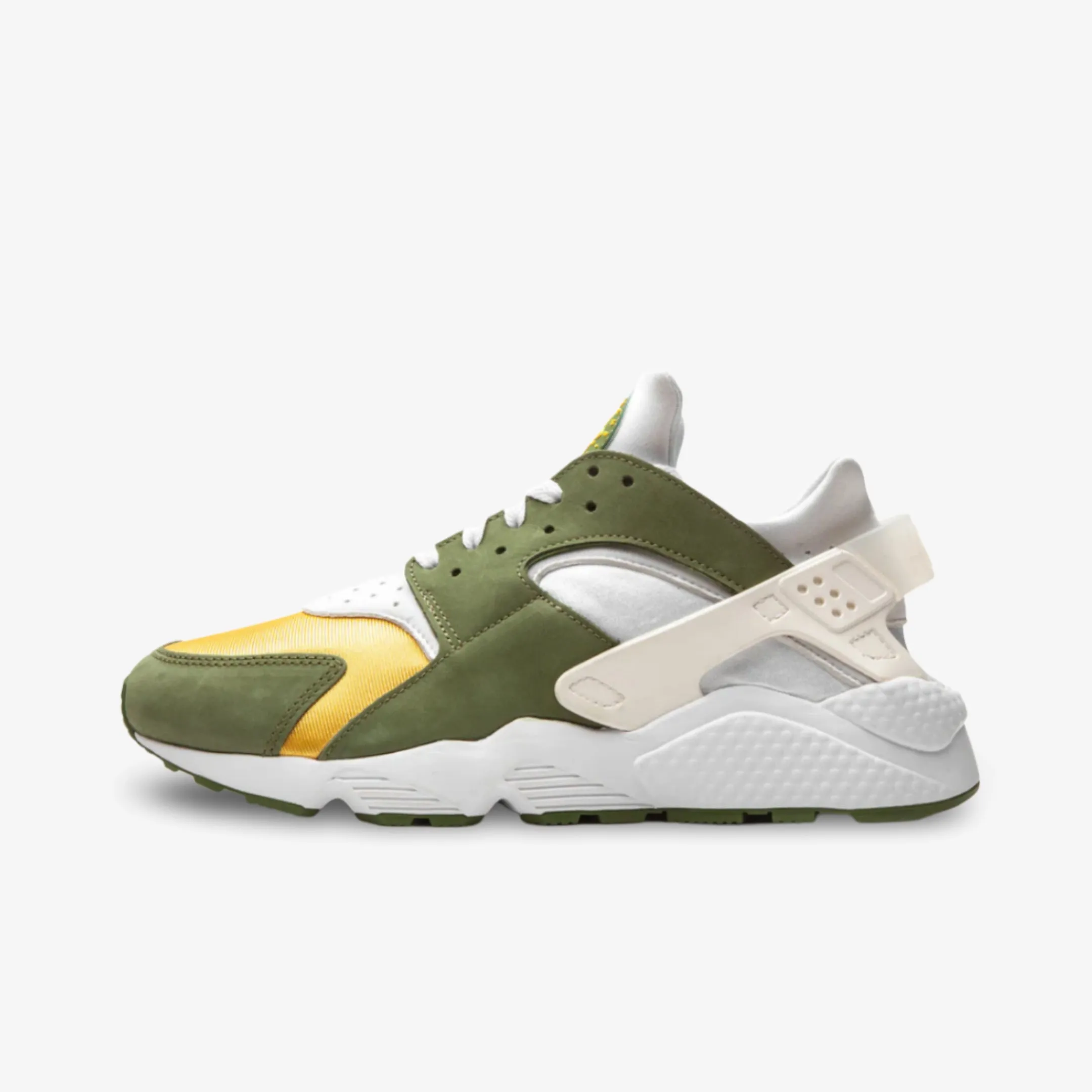 (Men's) Nike Air Huarache LE x Stssy 'Dark Olive' (2021) DD1381-300 Adaptive Response Platform Dual Material