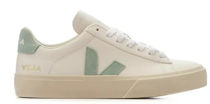 Soul Walk Veja Campo Low Chromefree Leather White Matcha (W)