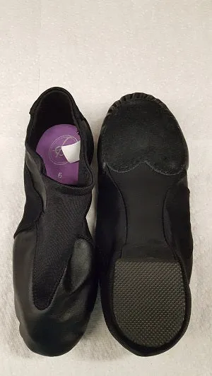 Motion -- Sueded Split Sole Jazz Shoe -- Black Gloss Finish