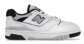 New Balance 550 White Black Grey (W) Comfortable Insole Morning Walk