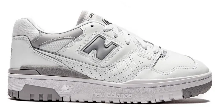 Gloss Finish design New Balance 550 White/Silver (W)