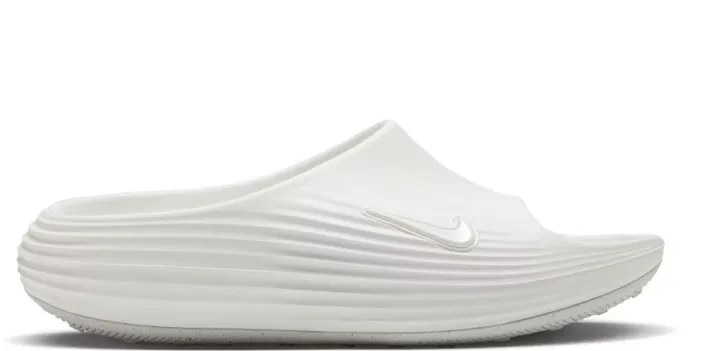 Soft Lining Clean White Nike ReactX Rejuven8 Slide Sail (Women's)
