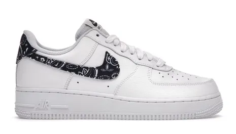 Nike Air Force 1 Low '07 Essential White Black Paisley (W) Urban Sleek evening run