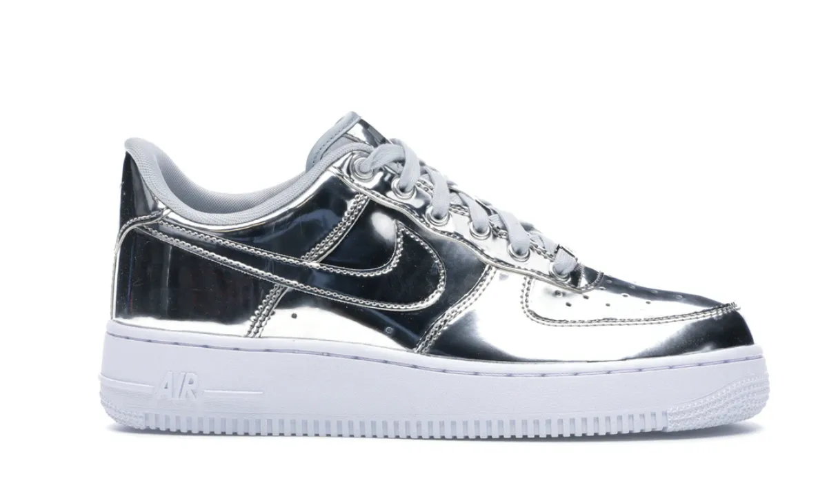 Nike Air Force 1 Low Silver Chrome (W) Pose Ready