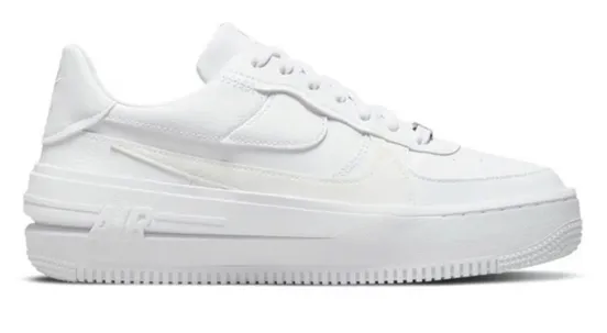 Nike Air Force 1 PLATFORM Triple White (W) All Day Rainy Day Impact Resistance