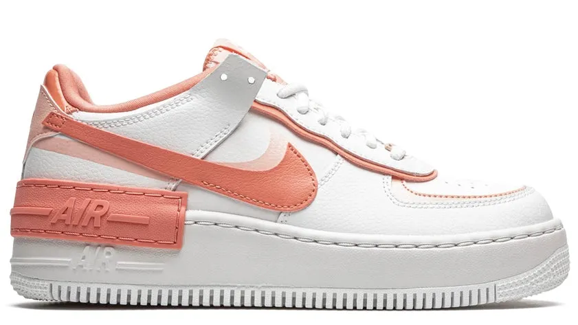 Hiking Mood Sweat Resistant Frequent Travelers Nike Air Force 1 Shadow White Coral Pink (W)