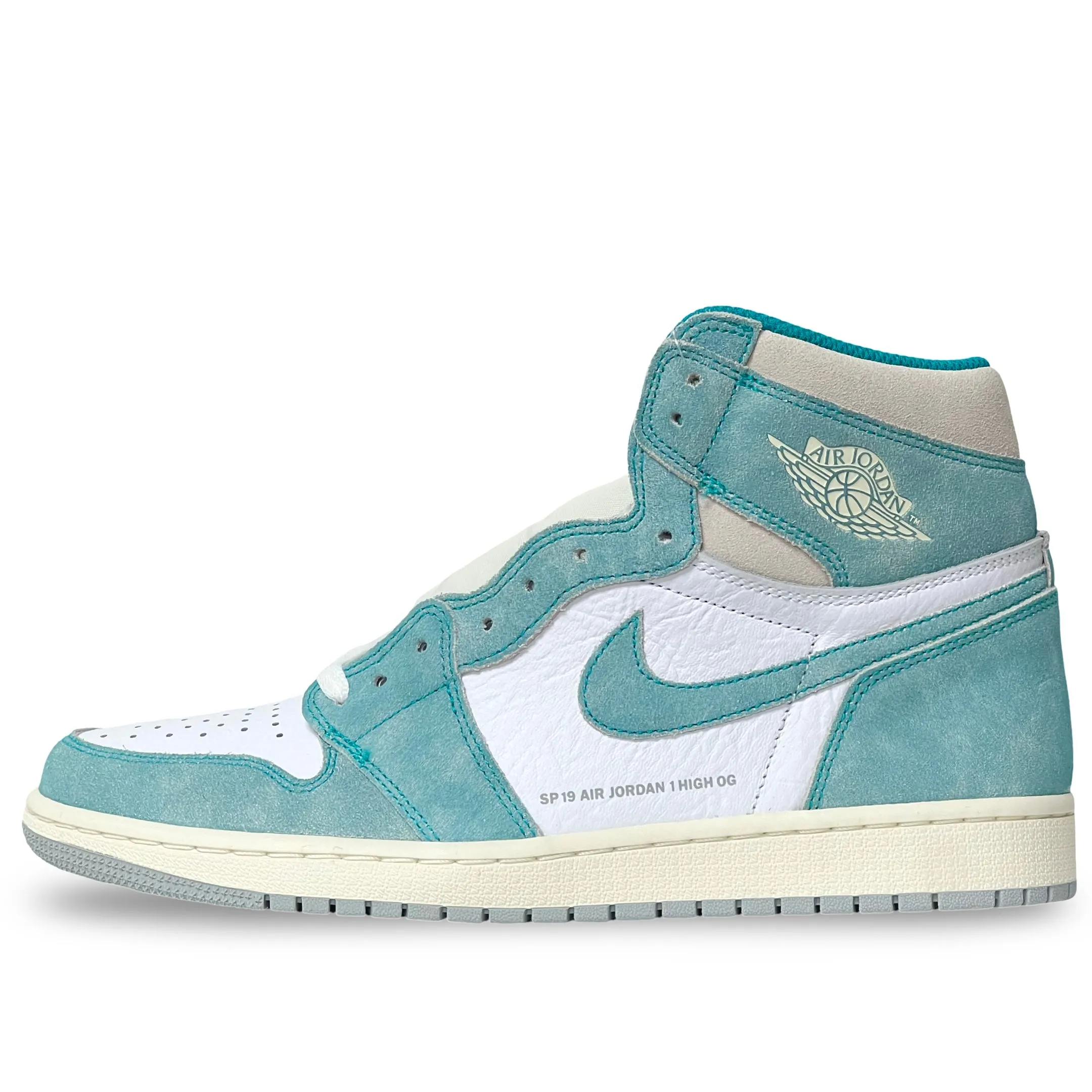 Gloss Finish Earth Tone Nike Air Jordan 1 High Turbo Green