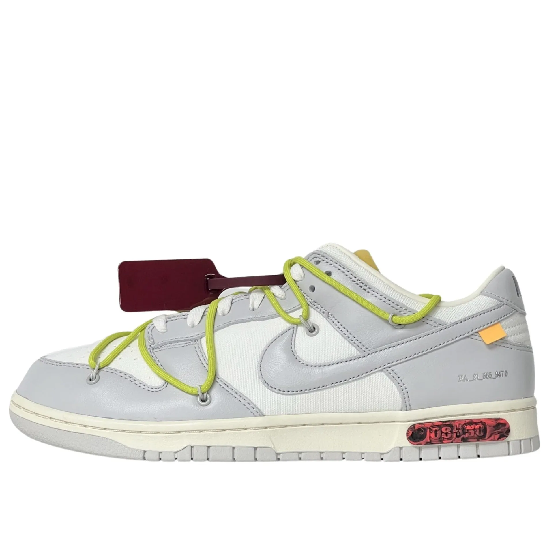 Nike Dunk Low Off-White Lot 8 Of 50 Velvet Soft