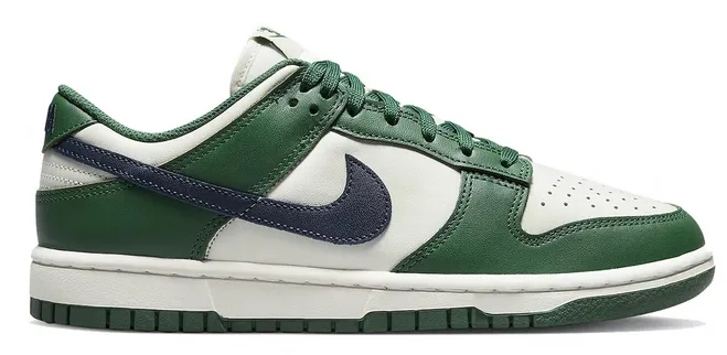 Nike Dunk Low Retro Gorge Green Midnight Navy (Women's) Tone Play Forest Path