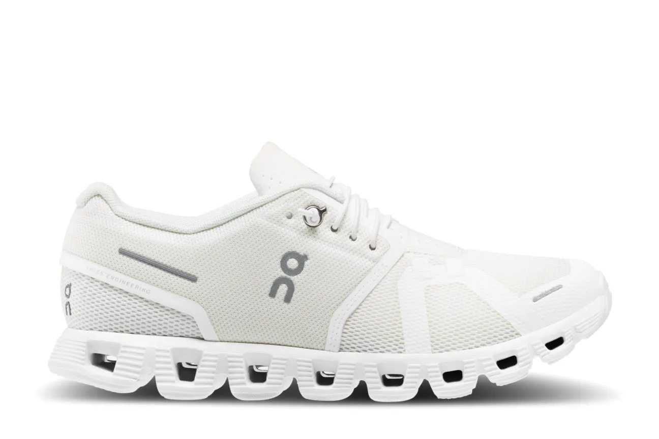 On Running Cloud 5 All White (Women's) Calm Mood Global Cool