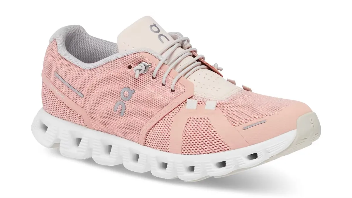 On Running Cloud 5 Rose Shell (Women's) Pearl Shine Dry Base