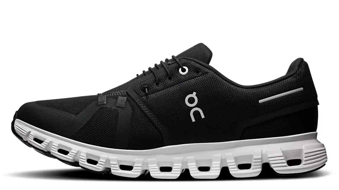 On Running Cloud 6 Black White (Women??s) Anti Bacterial Shockproof