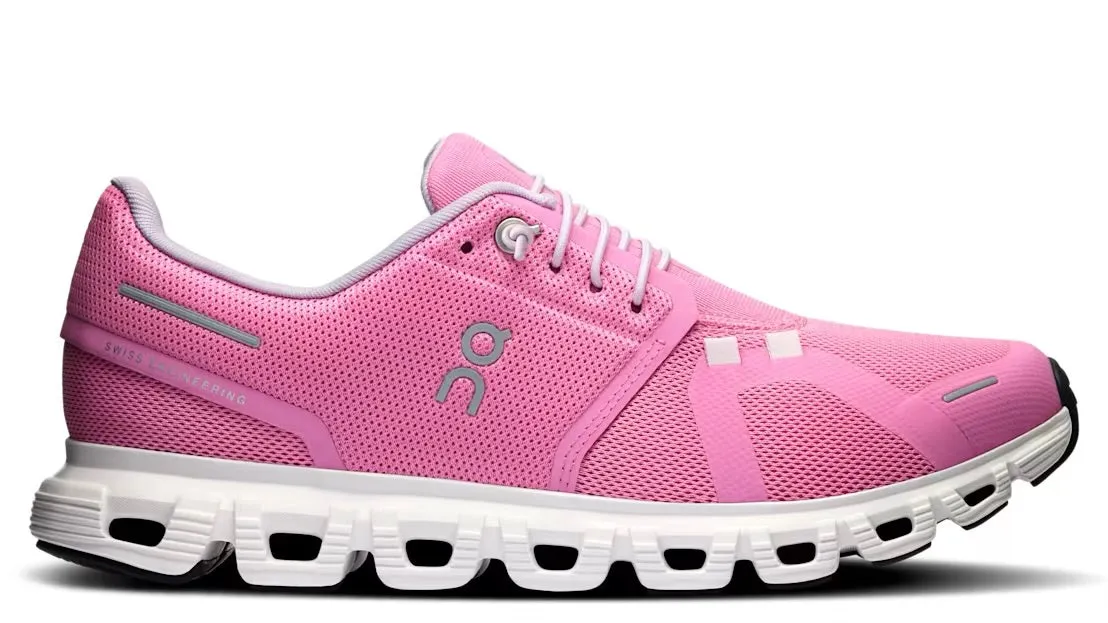 Pool Ready Low Profile On Running Cloud 6 Raspberry White (Women's)