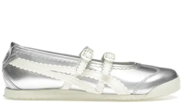 Sweat Resistant Standing Workers Matte Base Onitsuka Tiger Mexico 66 TGRS Silver Cream (Women's)