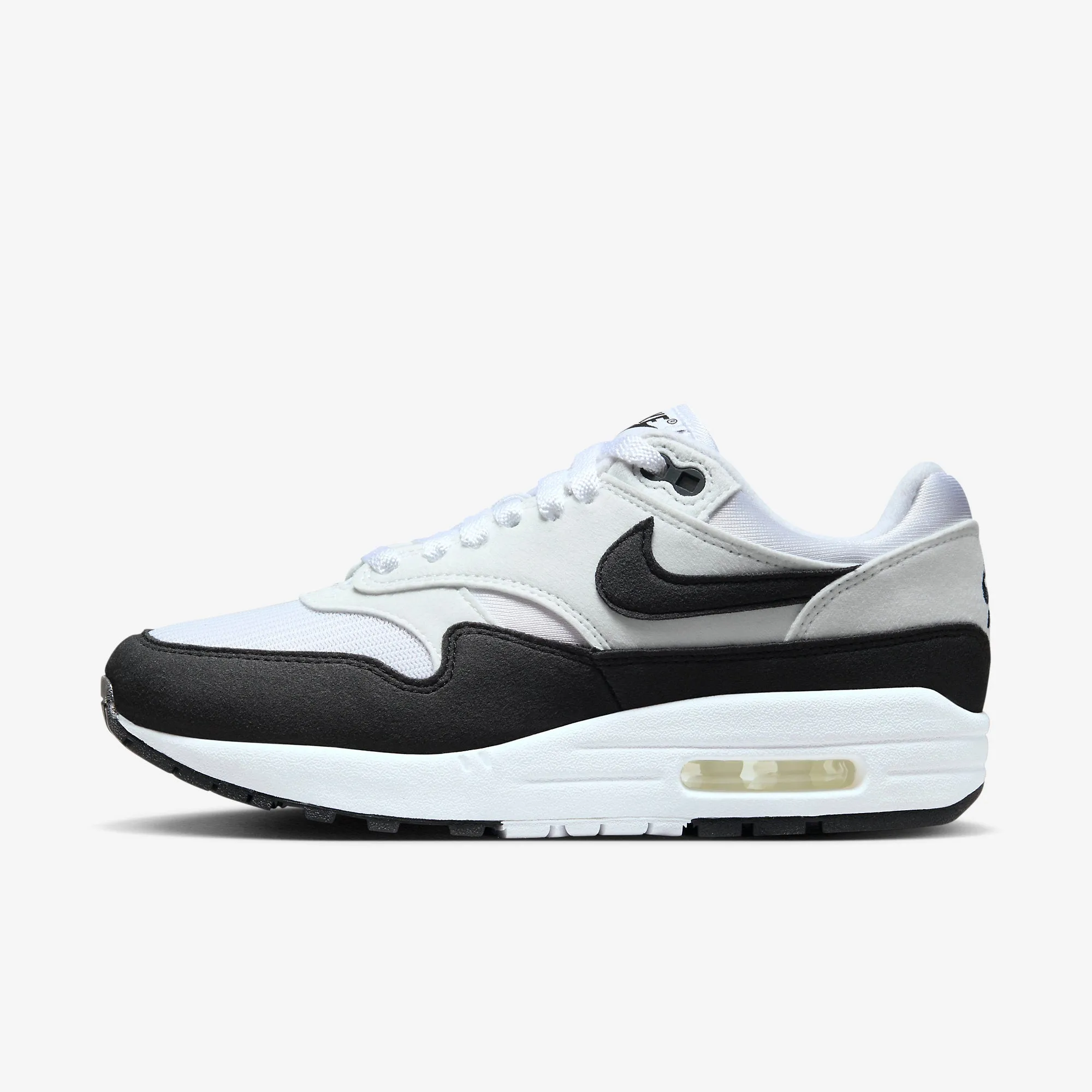 (Women's) Nike Air Max 1 '87 'Panda Black / White (2023) DZ2628-102 Easy Match Breathable mesh construction