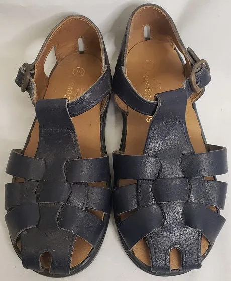 Light Step Pal -- Unisex T-Strap Sandal -- Navy Blue