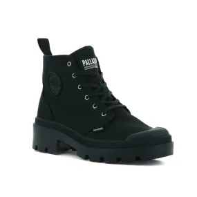 Pallabase Twill Boot in Black from Palladium Pastel tone Ankle Support