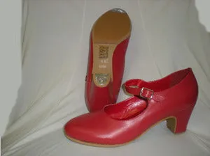 2.25" Malaga -- Flamenco Shoe -- Red All Comfort Quality