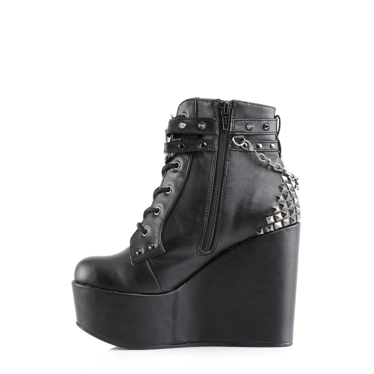 POISON-101 Black Vegan Leather Reinforced Power Base