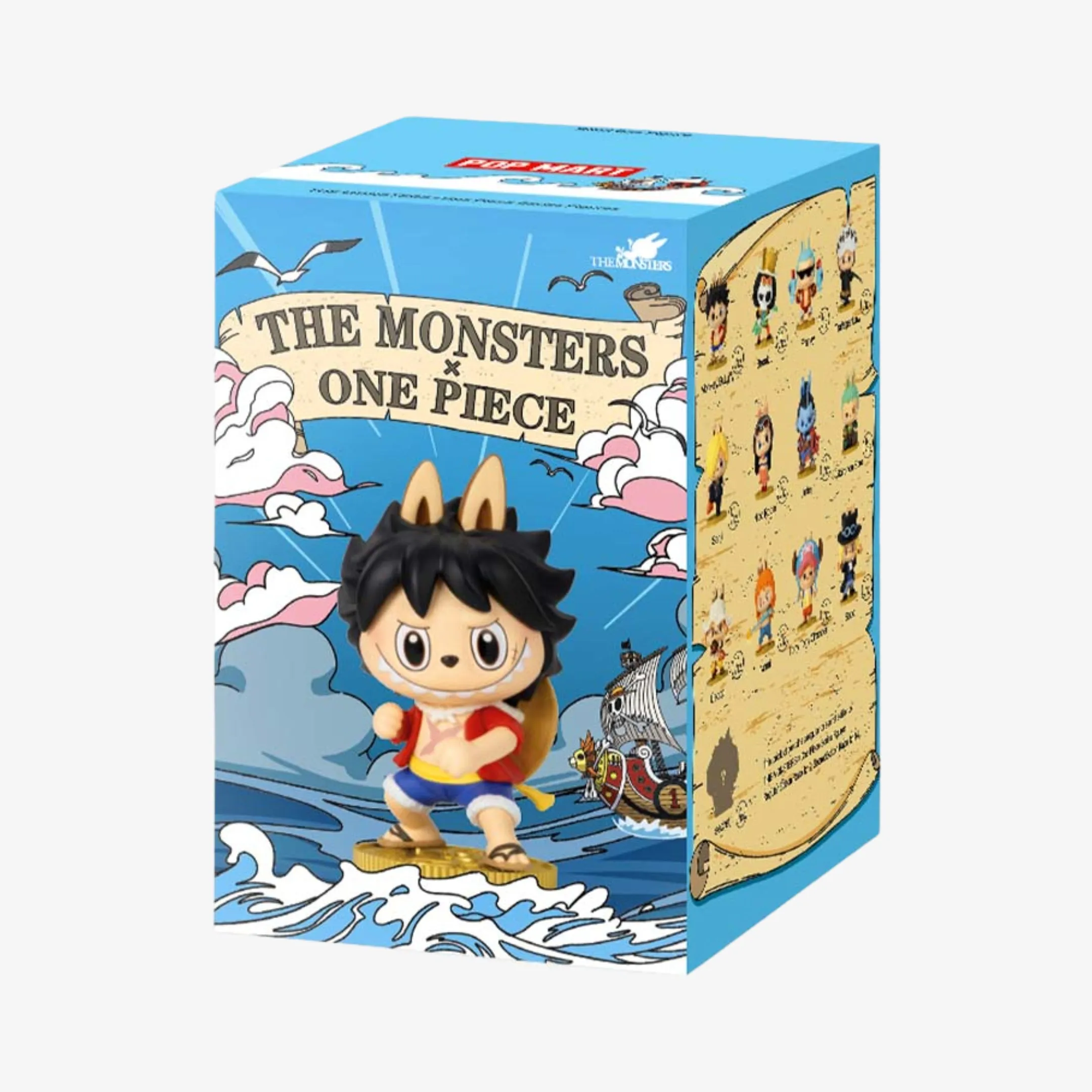 Relaxed Motion Pop Mart Labubu The Monsters x One Piece Series Vinyl Figure Blind Box All-Day Wear