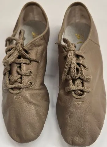 Mesh Cushioned Base Busy Professionals Premier -- Split-Sole Jazz Shoe Oxford -- Tan