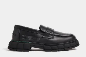 Progress Loafer in Black Apple Leather from Vir??n Trendy Slip-on Footwear
