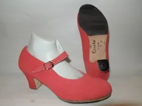 Moon Walk 2.25" Sevilla -- Flamenco Shoe -- Red Suede