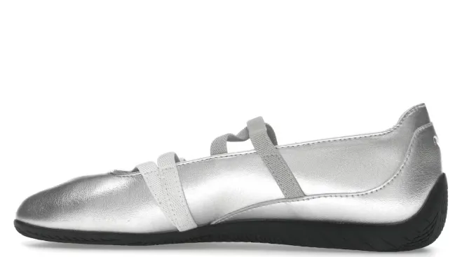 Fur Trim Puma Speedcat Ballet Silver (Women's)