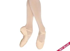 Lace Tie Pump -- Canvas Split Sole Ballet -- Pink
