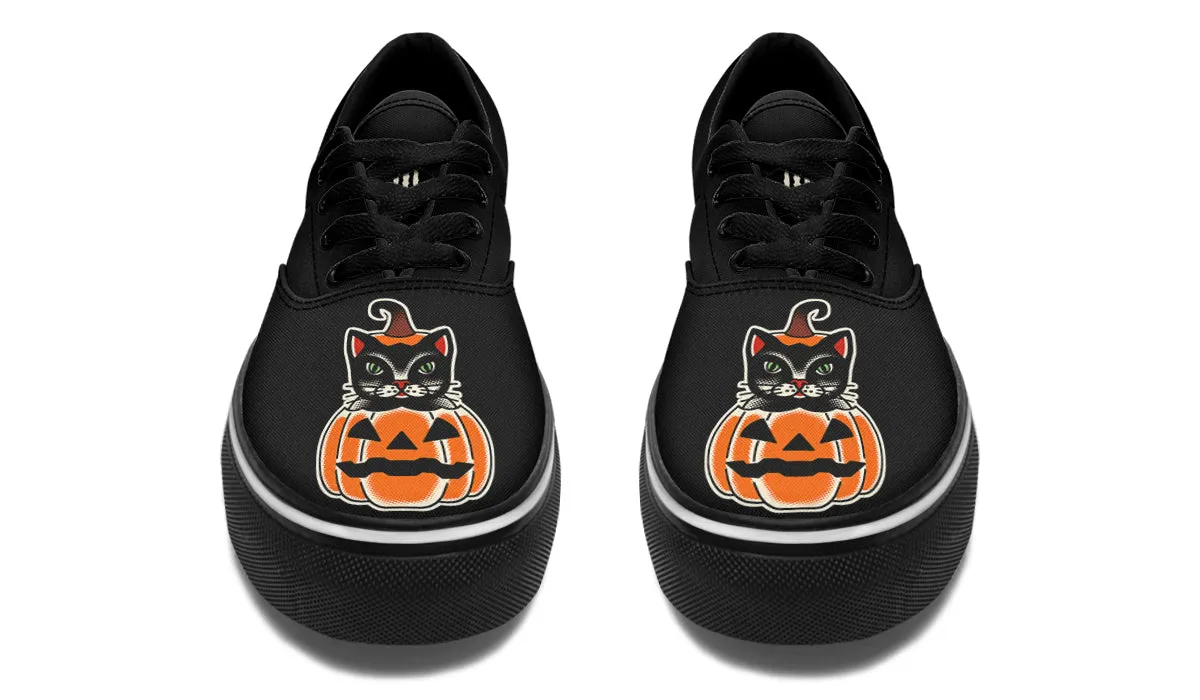 Pumpkin Cat Classic Shoes Air Dry Rain Step