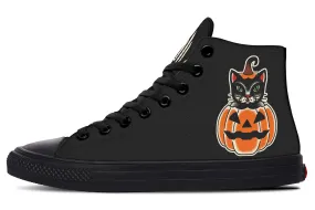 Pumpkin Cat High Tops Star Mood