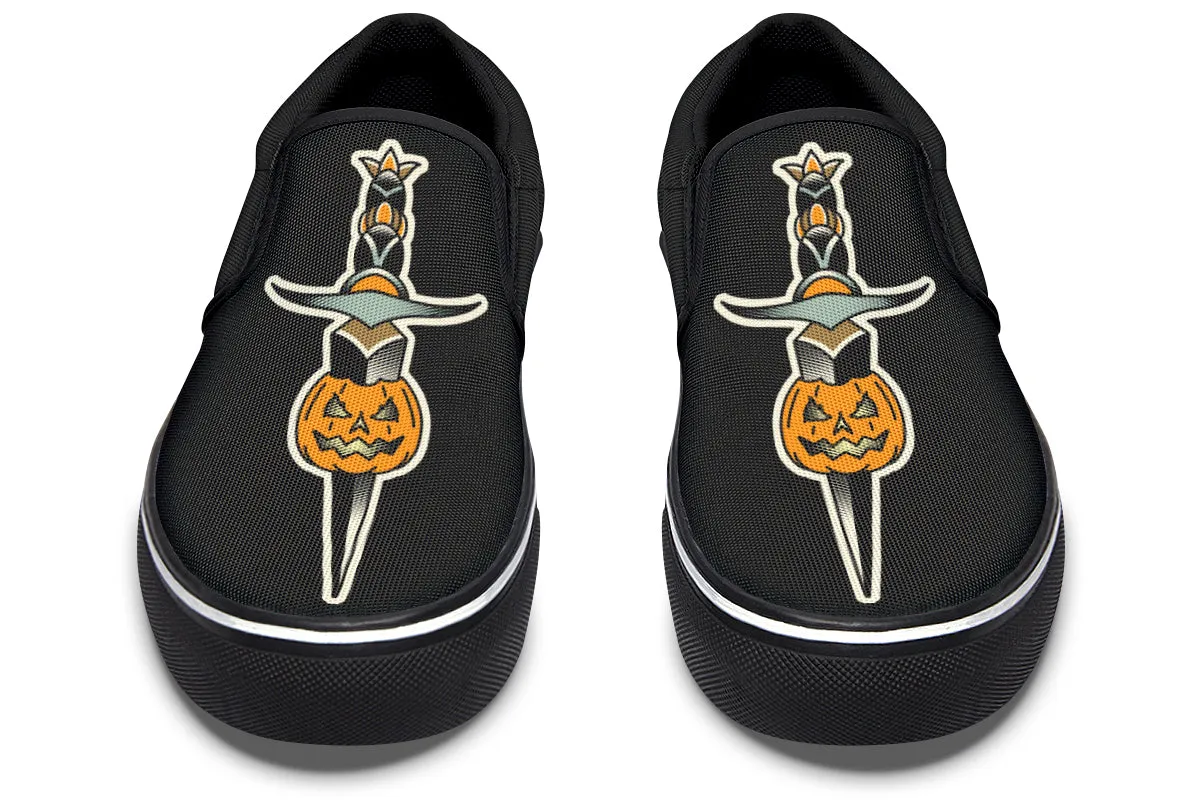 Pumpkin Dagger Slip On Shoes London Cool