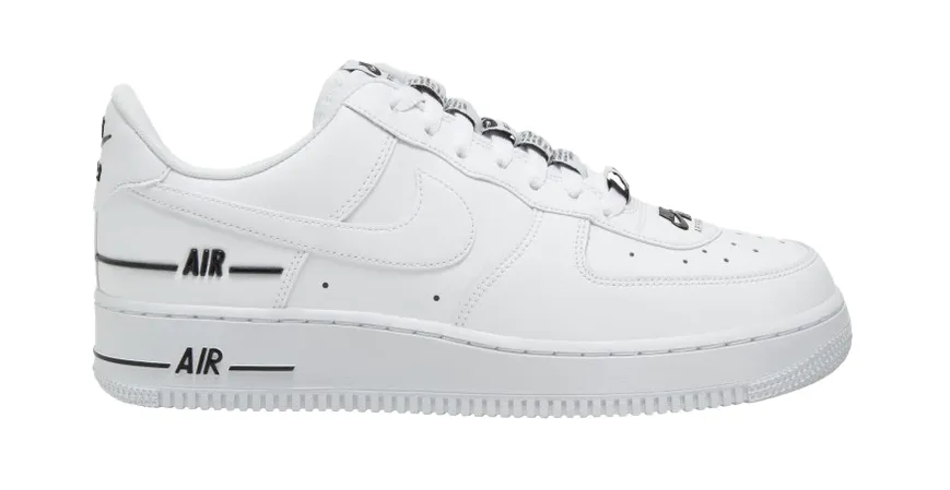 Star Mood Everyday Nike Air Force 1 Low Double Air Low White Black (GS)