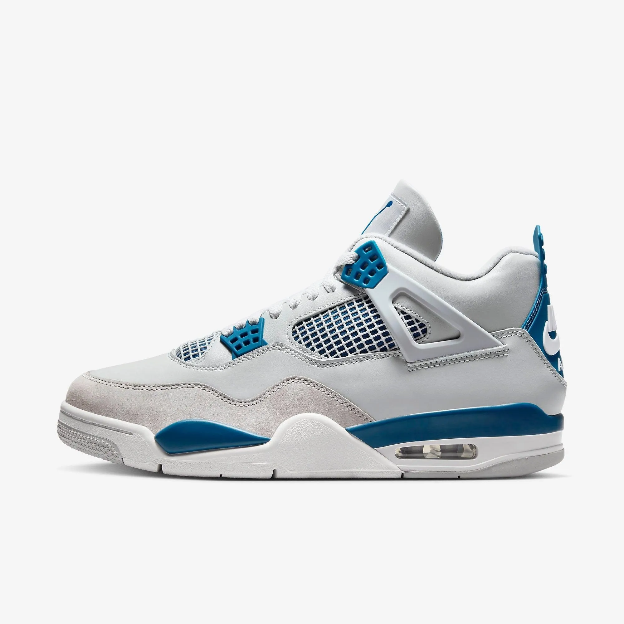 (Men's) Air Jordan 4 Retro 'Military Blue / Industrial Blue' (2024) FV5029-141 Ergonomic Build