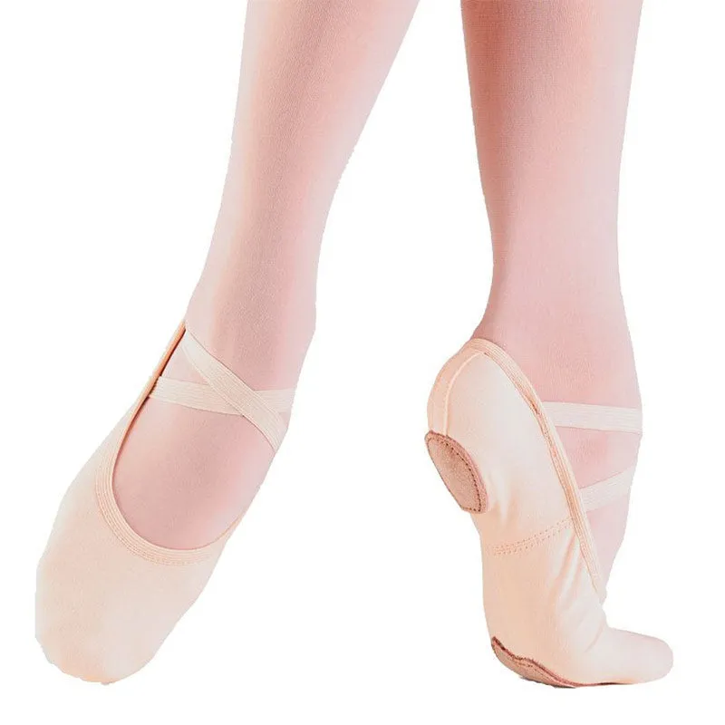 Quinn -- Stretch Canvas Split Sole Ballet -- Light Pink Eva Midsole Airy Design