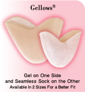 Suede Soft Beauty Walk " Gellows " Gel Toe Pads -- White
