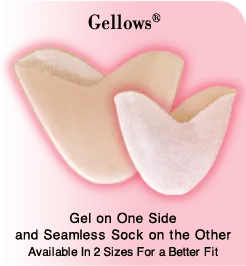 Suede Soft Beauty Walk " Gellows " Gel Toe Pads -- White