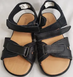 Rahul -- Boy's Velcro Sandal -- Black Trendy