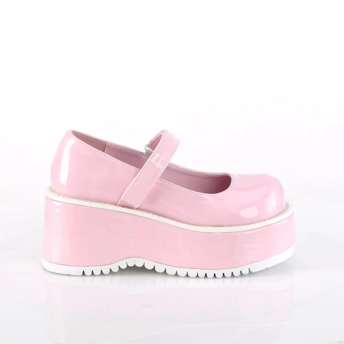 DOLLIE-01 Baby Pink Hologram Patent Sport Active Rain Guard